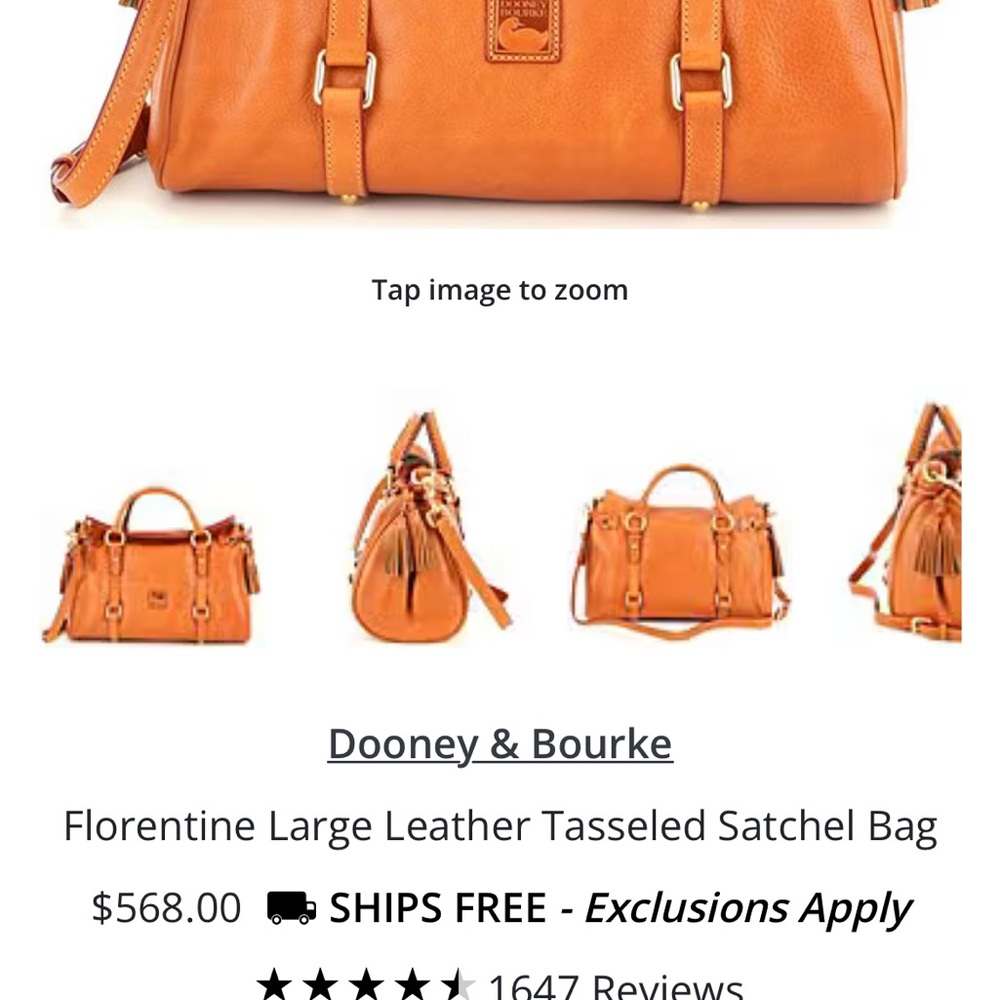 Dooney and Bourke Florentine hobo bag - Picture 6 of 11